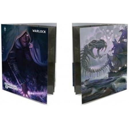 Class Folio with Stickers for Dungeons & Dragons - Warlock - Tesoros de