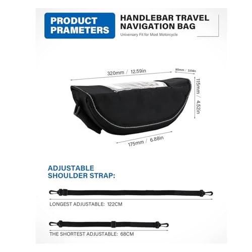 Sac de voyage pour motard rangement guidon Moto Morini X-Cape 650