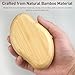 Nano Glass Foot Scrubber Shower Glass Pedi Egg Pumice Stone with Bamboo Handle, Non-Plastic Pedicure Foot File for Effortless Callus Removal