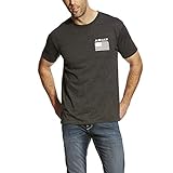 Ariat Male Freedom T-Shirt Charcoal Heather Medium