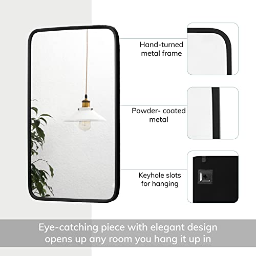 Mh London Forbes Rectangle Wall Mirror - Exclusively Designed Modern Wall-Mounted Mirror. Contemporary Design Frame Mirror. Bedroom Or Bathroom Mirror For Home Décor #TOP1
