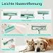 2025 Upgrade Tierhaarentferner Fusselrolle mit abnehmbarem Griff– Wiederverwendbarer, selbstreinigender Katzen- & Hundehaarentferner, Fusselbürste für Tierhaar, Geeignet für Sofas, Kleidung (Grün)