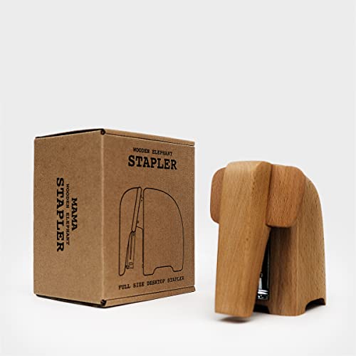 Suck UK - Elephant Stapler Elephant Gifts & Desk Accessories for Animal Lovers Unforgettable Office Desk Stationery Wooden Ornament Practical & Decorative Home Accessories Large Deco Decoration - Image 7