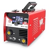 ALTO RENDIMIENTO: Este compacto y potente soldador sin gas ofrece 130 A de potencia, ideal para una gran variedad de aplicaciones de soldadura, especialmente soldadura de chapas finas, lo que lo convierte en una gran elección tanto para principiantes como para profesionales. Lo mejor de todo es que no tendrá que preocuparse de comprar o almacenar bombonas de gas.