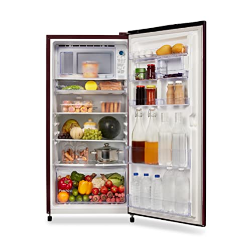 Image of Voltas Beko 200 L 4 star Direct Cool Refrigerator, Dahlia Wine (RDC220B60 /DWEXXXXSG), Free 1 Year Extended warranty