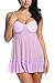 Avidlove Women Sexy Lingerie Backless Sleepwear Halter Nightwear Lace Babydoll