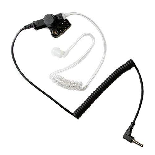 Otto v1-10432 Replacement Earphone kit Acoustic Tube Coiled Cord 2.5mm Right Angle for Otto Evolution Profile Storm Shoulder Speaker MicrophonesF