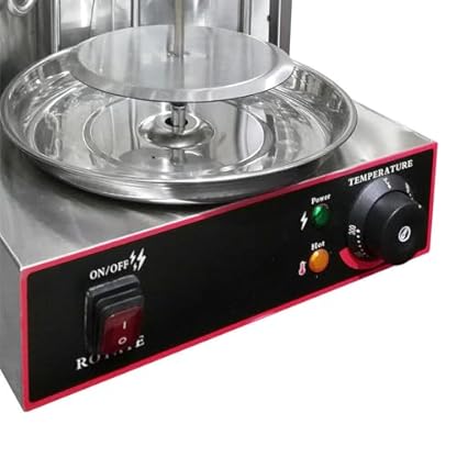 PUDLOR Dönergrill, 2 Brenner Kebap Grill 3000w Gyrosgrill Tischgrill Bbq 50-300 ℃ Gyrosmaschine Elektrisch Dönergrill Vertikaler Optionaler Lammbraten für Zuhause – Bild 7