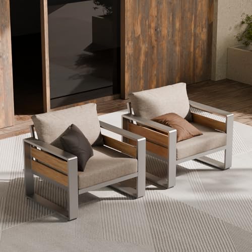 ZANDOR Aluminum Armchair Pair