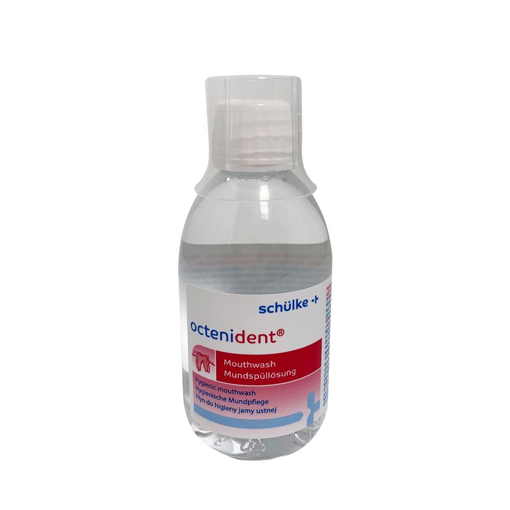 Schülke Octenident® Mundspüllösung 60ml | Hygienische Mundpflege ohne Alkohol | frischer Atem durch Hemmung von Geruchsb
