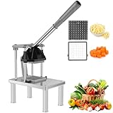 Commercial Vegetable Chopper, Stainless Steel French Fry Cutter, Heavy Duty...