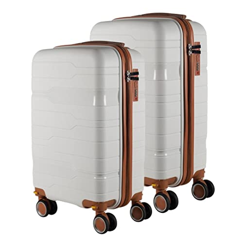 Kit Mala Bordo 10kg + Mala Media 23kg POLIPROPILENO Maldivas Sul (PRETO)