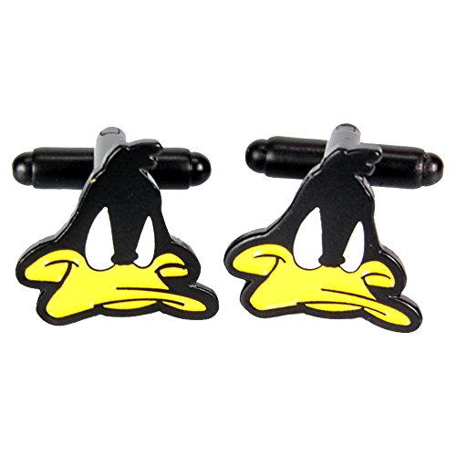 Image of Daffy Duck Cufflinks Retro Looney Tunes cartoon gift for him - fathers day christmas present