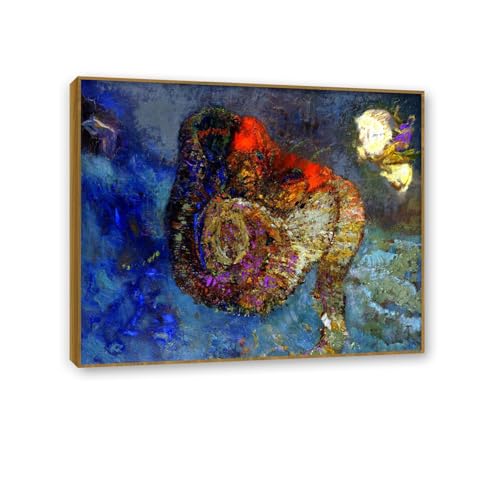 Poster celebre impression sur toile Odilon Redon tableau salon 50x40