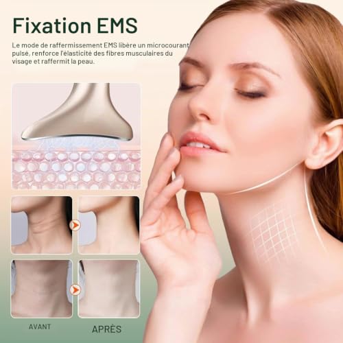 COODAY Appareil Anti Rides Visage,4 Modes Massage Visage,Électrique Beauté Appareils,Visage Appareil Anti Rides,Appareils Lifting Massage Visage,Masseur Visage,Double Menton Raffermissant et Liftant – vue 4