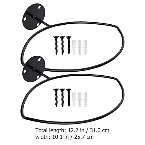 Zerodeko 2 Peças Rack De Armazenamento Doméstico Para Montagem Em Parede De Rugby Suporte De Exibiçã