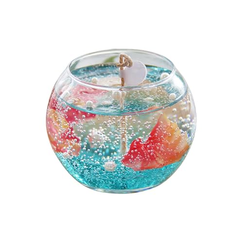 Bougies parfumées à bulles style aquarium décorative en verre d'aromathérapie