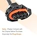 X AUTOHAUX Automotive O2 Oxygen Sensor Air Fuel Ratio Sensor 855389 for Vauxhall for Astra G 1998-2009