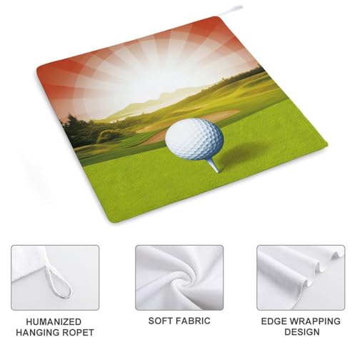 Lot de 4 essuie-mains sport de golf doux et séchage rapide
