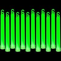 Binnan 25 Premium Leuchtstäbe,Leuchtstäbe,Hochzeit Oder Knicklichter Militär,Knicklichter Groß Superhelle Grüne Leuchtstäbe für Outdoor-Campingzubehör, Konzerte, Abschlussfeiern