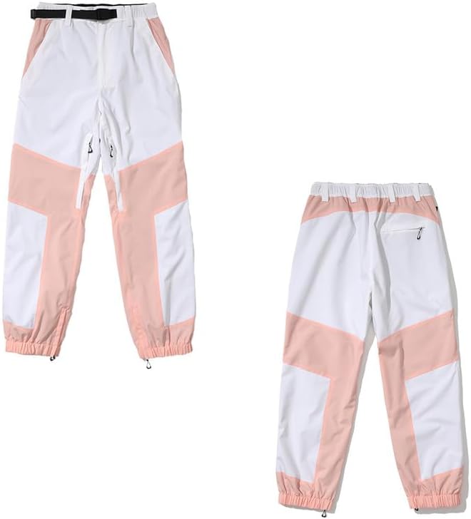 Miniatura 6 de SNOWVERB Pantalones de esquí unisex de montaña para mujer, pantalones de snowboard cálidos, pantalones de nieve resistentes al viento, pantalones de