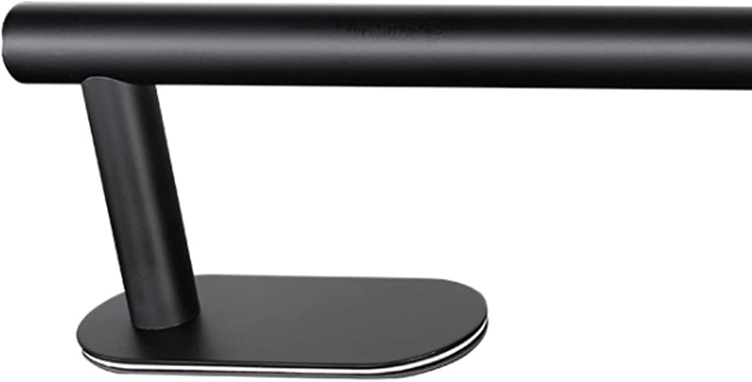 Barre Porte-Serviettes adhésive Murale pour Salle de Bain ou Cuisine, sans perçage, Support de Suspension en Acier Inoxydable (Noir)