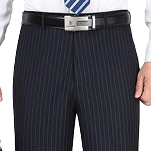 Men's Striped Dress Pants Male Straight Striped Pants Casual Pinstripe Trousers Slacks for Men4