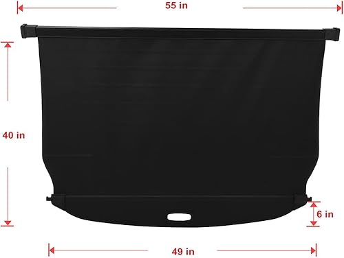 Miniatura 163 de SCITOO Cubierta de carga 2013 2014 2015 2016 2017 2018 compatible con Toyota RAV4 2.5L actualizado anti-mirón retráctil trasero maletero cubierta