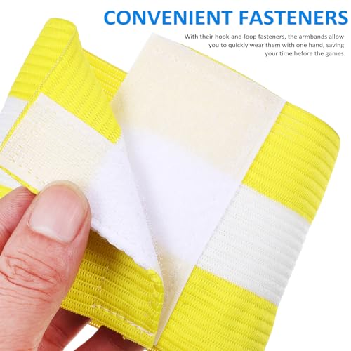 image for LIOOBO Captain C Arm Band: 2 Pack Football Captain Armbands, Elastic S