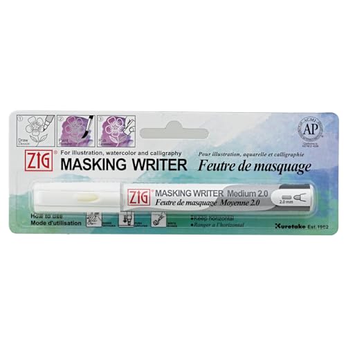 呉竹 ペン ZIG マスキングライター マーカー MEDIUM 2mm PMW-20