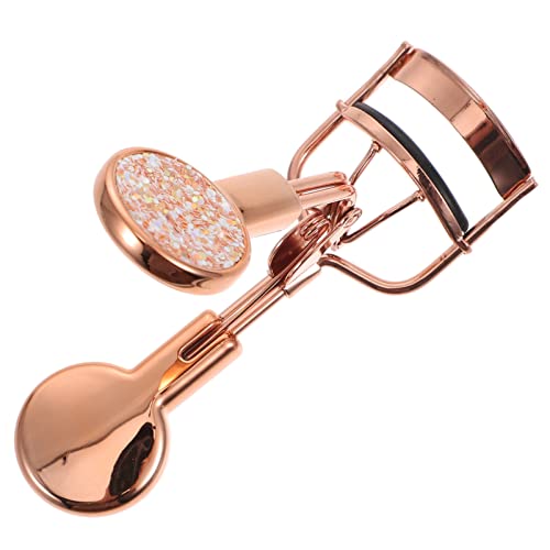 Ipetboom Long Lasting Eyelash Curler with Non Slip Grip Portable Makeup Tool for Beautiful Eye Lashes Glitter Design for Easy Use Anytime for Eyelash Adjustments