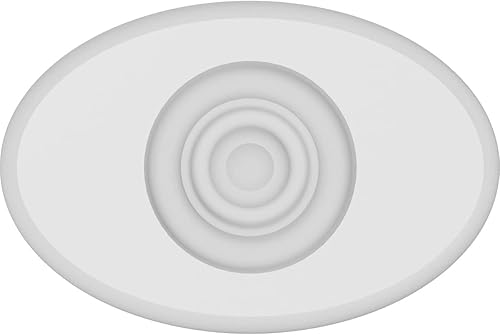 Miniatura 6 de Ekena Millwork ROSP060X040X050DAL04 Roseta estándar con borde redondeado, 6 pulgadas de ancho x 4 pulgadas de alto x 12 pulgadas de alto, PVC