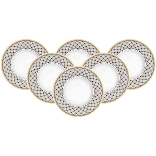 Villeroy & Boch Audun Promenade Brotteller, 16 cm, Premium Porzellan, 6er Set