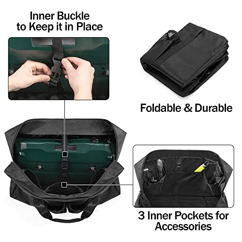 Samdew Camp Stove Carry Case, Camping Stove Storage Bag Compatible With Coleman 2-Burner Gas Stove, Portable Carrying Cover Compatible With Camp Chef Everest Stove, With Grill Tools Pockets, Bag Only #TOP1