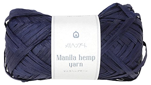 メルヘンアート マニラヘンプヤーン クラフト 並太 Col.524 ネイビー 20g 約50m