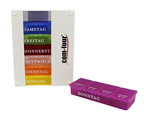 COM-FOUR® Drug Dose Dispenser 7 giorni dei farmaci...