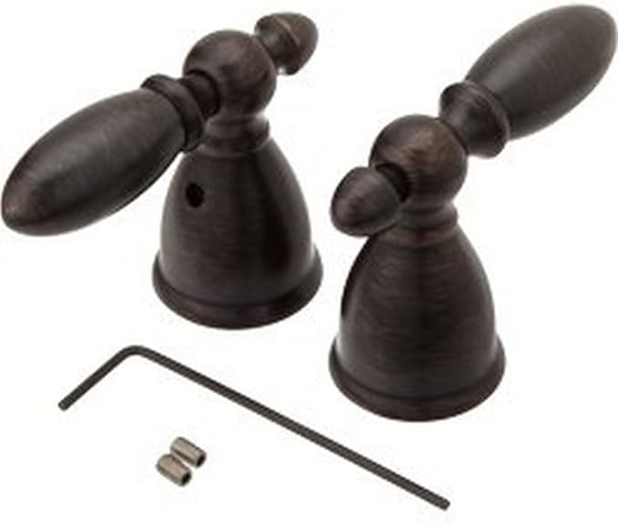 Delta Faucet RP64476SS Victorian Two Metal Lever Handle Kit, Stainless ...