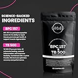 BPC 157 and TB500 Capsules | 1000mcg - High Levels of Oral Peptides BPC & TB 500 | Injury Recovery and Muscle Growth Amino Acids | Double Bundle - 120 Capsules - Image 4