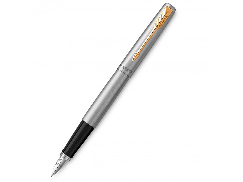 Amazon | Parker Jotter 万年筆 ステンレスボディ ゴールドトリム 中字