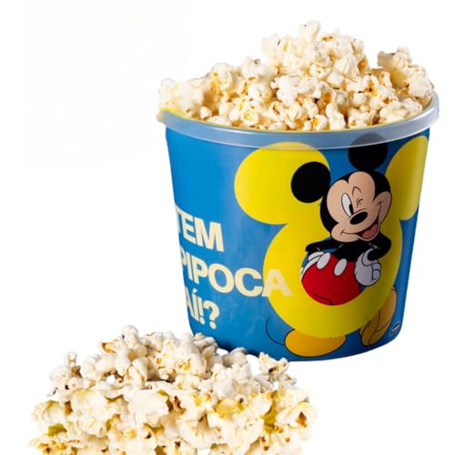 Pote para Pipoca Decorado com Mickey 2,1L Plasútil