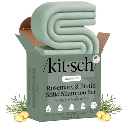 Kitsch Rosemary & Biotin Shampoo Bar - For Hair Growth,