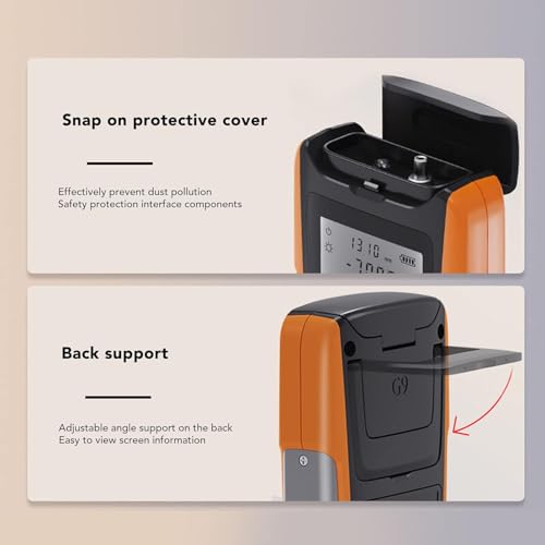 Optisches Leistungsmessgerät, 3-in-1 Optischer Leistungsmesser Mit RJ45 Tester, LED-Licht, OPM Glasfaser Tester LWL Glasfaserkabel Testers mit universelle FC/SC/ST-Schnittstelle