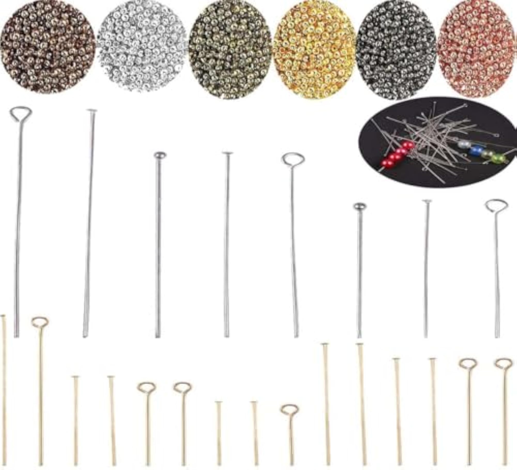 KC Gold Open Eye Pins for Jewellery Making