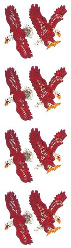 Jillson Roberts Prismatic Stickers, Eagles, 12-Sheet Count (S7129)