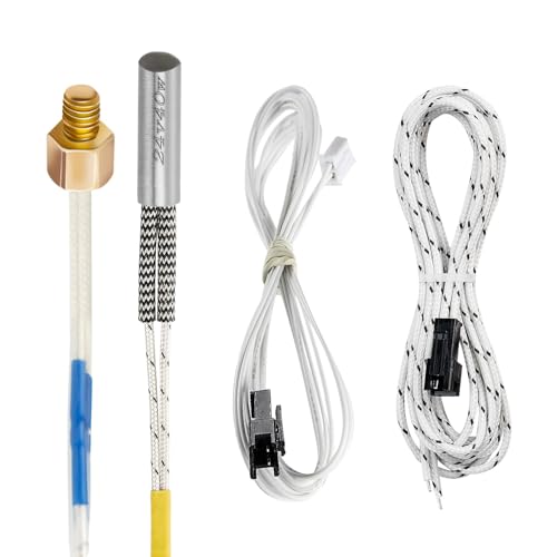 Ender-3 M3 Stud Thermistor Replacement: 1.3m High Temp 3D Printer...