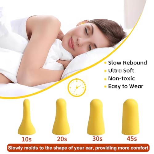 Bouchons d'oreille pour dormir au calme MAXWORKS 51064 en mousse polyuréthane - 3