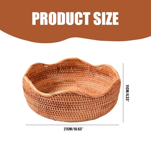 Cesta de ratán tejida a mano Gcroet de diseño minimalista 5