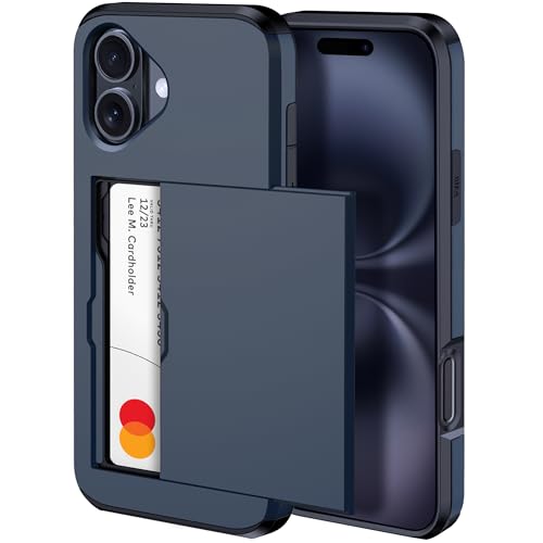 Fente pour carte cachée iPhone 16 harusaki coque portefeuille