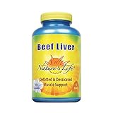 Nature's Life Desiccated Beef Liver 1500mg | from Defatted Argentine Cattle | Naturally Occurring Iron Supplement | 100 Capsules