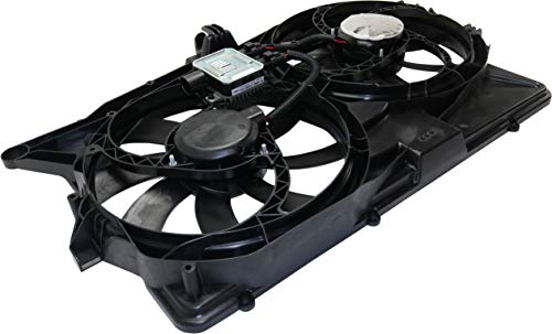 Evan Fischer Radiator Dual Cooling Fan Assembly Compatible With 2009 Ford Flex 3.5L Engine Fo3115192 #TOP1